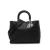 Christian Dior B Dior Black Lambskin Leather Leather Large Canyon Grained Lambskin Lady Dior Italy