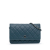 Chanel B Chanel Blue Dark Blue Lambskin Leather Leather Classic Lambskin Wallet on Chain Italy