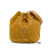 Chanel AB Chanel Yellow Mustard Wool Fabric Boucle Deauville Drawstring Bucket Bag Italy