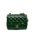 Chanel B Chanel Green Patent Leather Leather Mini Square Classic Patent Single Flap France