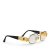 Fendi B Fendi Gold Resin Plastic Oval Eyeglasses Italy