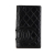 Chanel B Chanel Black Calf Leather Quilted Aged skin Cambon Ligne Bifold Wallet France