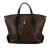 Louis Vuitton B Louis Vuitton Brown Monogram Canvas Canvas Monogram Flower Zipped Tote PM France