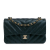 Chanel B Chanel Blue Dark Blue Calf Leather Medium skin Coco Pleats Double Flap France