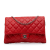 Chanel AB Chanel Red Lambskin Leather Leather Quilted Lambskin Flap Clutch with Chain Italy