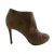 Christian Louboutin Veau Velours Bella Top 120 Ankle Boots in Beige Colour 