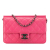 Chanel AB Chanel Pink Lambskin Leather Leather Medium Lambskin Crossing Times Flap Italy