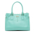 Salvatore Ferragamo AB Ferragamo Blue Turquoise Calf Leather Briana Tote Italy