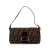 Fendi B Fendi Brown Canvas Fabric Zucca Baguette Italy