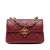 Chanel AB Chanel Red Dark Red Lambskin Leather Leather Mini Lambskin Diamond Lock Flap Italy