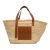 Loewe B LOEWE Brown Beige Raffia Natural Material Large Basket Bag Spain