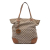 Gucci B Gucci Brown Beige Canvas Fabric GG Tote Italy