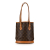 Louis Vuitton B Louis Vuitton Brown Monogram Canvas Canvas Monogram Petit Bucket France