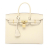 Hermès AB Hermès White Ivory Calf Leather Epsom Birkin Sellier 25 France