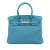 Hermès AB Hermès Blue Turquoise Calf Leather Togo and Ghillies Birkin Retourne 30 France