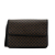 Celine AB Celine Black with Brown Coated Canvas Fabric Macadam Clutch Italy