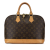 Louis Vuitton B Louis Vuitton Brown Monogram Canvas Canvas Monogram Alma PM France