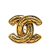 Chanel B Chanel Gold Gold Plated Metal CC Quilted Brooch France