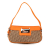 Christian Dior B Dior Brown Beige with Orange Canvas Fabric Diorissimo Street Chic Shoulder Bag Spain