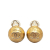 Chanel B Chanel Gold Gold Plated Metal CC Clip On Earrings France