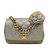 Chanel Gold Small Tricolor Quilted Lambskin Camellia Flower Flap Italy