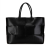 Bottega Veneta AB Bottega Veneta Black Lambskin Leather Leather Large Lambskin Intrecciato Arco Tote Italy