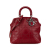 Christian Dior B Dior Red Calf Leather Medium Lambskin Cannage Granville Tote Italy