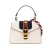 Gucci B Gucci White Ivory Calf Leather Mini skin Sylvie Satchel Italy