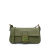 Fendi B Fendi Green Olive Green Calf Leather Baguette Crossbody Italy