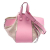 Loewe B LOEWE Pink Calf Leather Small and Tweed Hammock Bag Spain