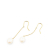 Tiffany & Co B Tiffany Gold 18K Yellow Gold Metal Pearls By The Yard Drop Earrings United States