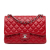 Chanel B Chanel Red Lambskin Leather Leather Jumbo Classic Lambskin Double Flap France