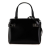 Salvatore Ferragamo AB Ferragamo Black Calf Leather Gancini Satchel Italy