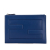 Fendi AB Fendi Blue Calf Leather Logo Flat Clutch Italy