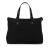 Fendi AB Fendi Black Canvas Fabric Zucchino Tote Italy