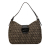 Fendi B Fendi Brown Dark Brown Canvas Fabric Zucchino Shoulder Bag Italy