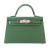 Hermès A Hermès Green Calf Leather Mini Epsom Kelly Verso Sellier 20 France