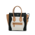 Celine B Celine Brown Beige with Multi Calf Leather Micro Tricolor Luggage Tote Italy