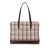 Burberry B Burberry Brown Beige Canvas Fabric House Check Tote United Kingdom