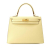 Hermès B Hermès Yellow Light Yellow Calf Leather Epsom Kelly II Sellier 25 France