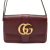 Gucci B Gucci Red Bordeaux Calf Leather Small Arli Crossbody Italy