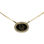 Christian Dior B Dior Gold Gold Plated Metal Logo Rhinestones Pendant Necklace Germany