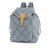 Louis Vuitton A Louis Vuitton Blue Light Blue Cotton Fabric Damier Denim 3D Montsouris Backpack France