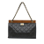 Chanel B Chanel Black with Brown Caviar Leather Leather Quilted Caviar Wood Chain Shoulder Bag Italy