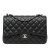 Chanel B Chanel Black Lambskin Leather Leather Jumbo Classic Lambskin Double Flap France