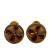 Chanel AB Chanel Gold Gold Plated Metal Clover Clip on Earrings France