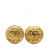 Chanel B Chanel Gold Gold Plated Metal CC Clip On Earrings France