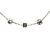 Louis Vuitton B Louis Vuitton Silver Brass Metal Silver Plated Crystal Gamble Necklace Italy