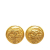 Chanel B Chanel Gold Gold Plated Metal CC Clip On Earrings France