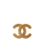 Chanel AB Chanel Gold Gold Plated Metal CC Quilted Brooch France